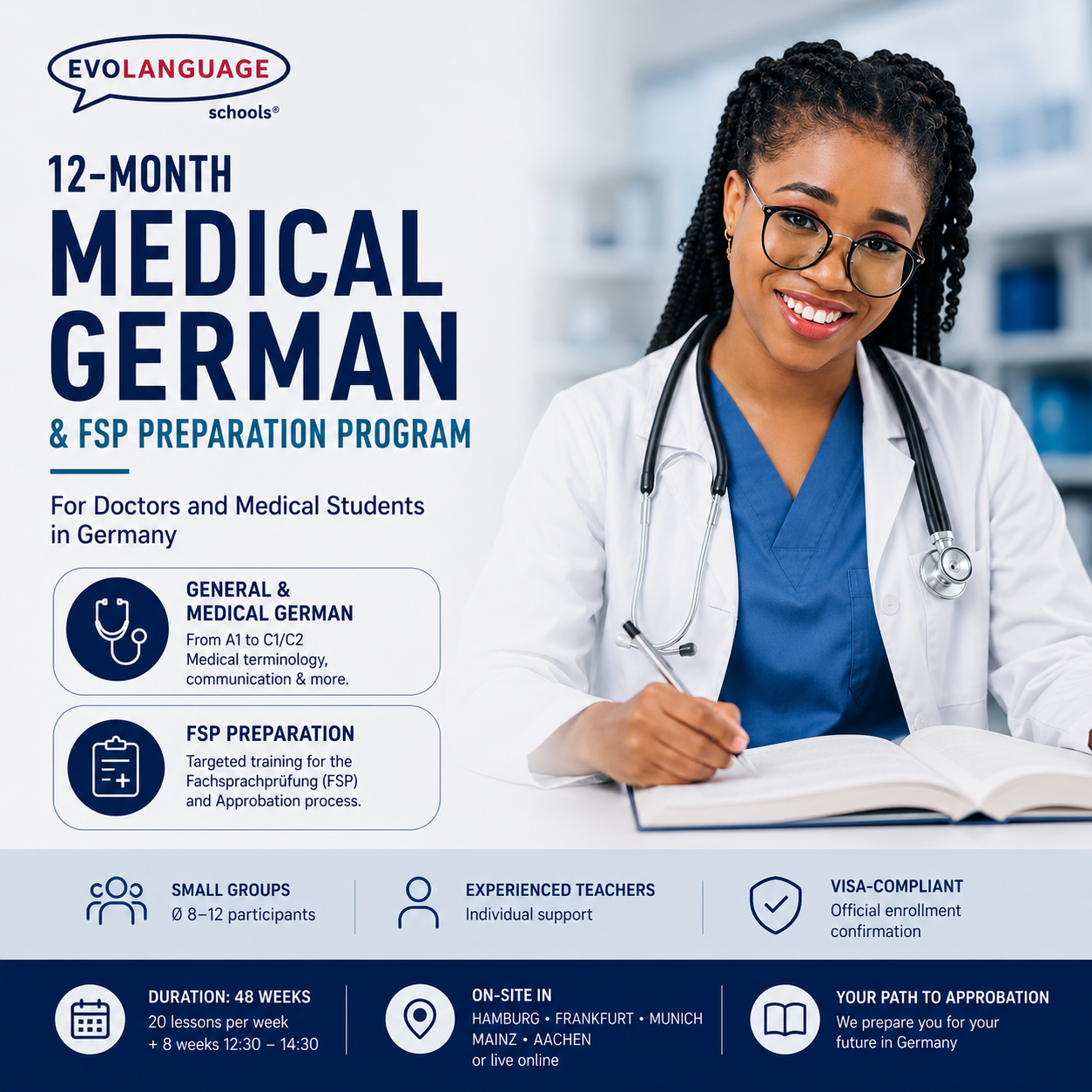 COURS D'ALLEMAND DE 12 MOIS: Valable pour visa -35% de réduction