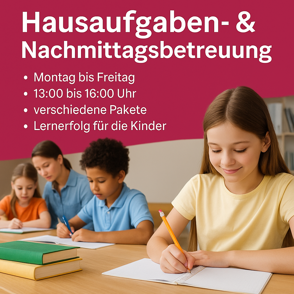 Hausaufgaben- & Nachmittagsbetreuung für Schulkinder