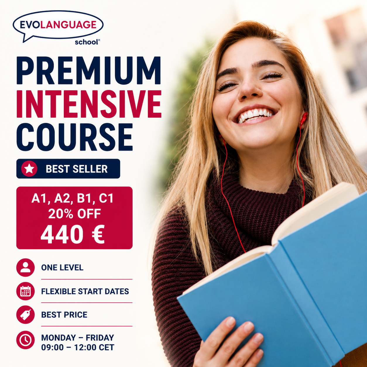 INTENSIVE GERMAN COURSE: 5 days/week