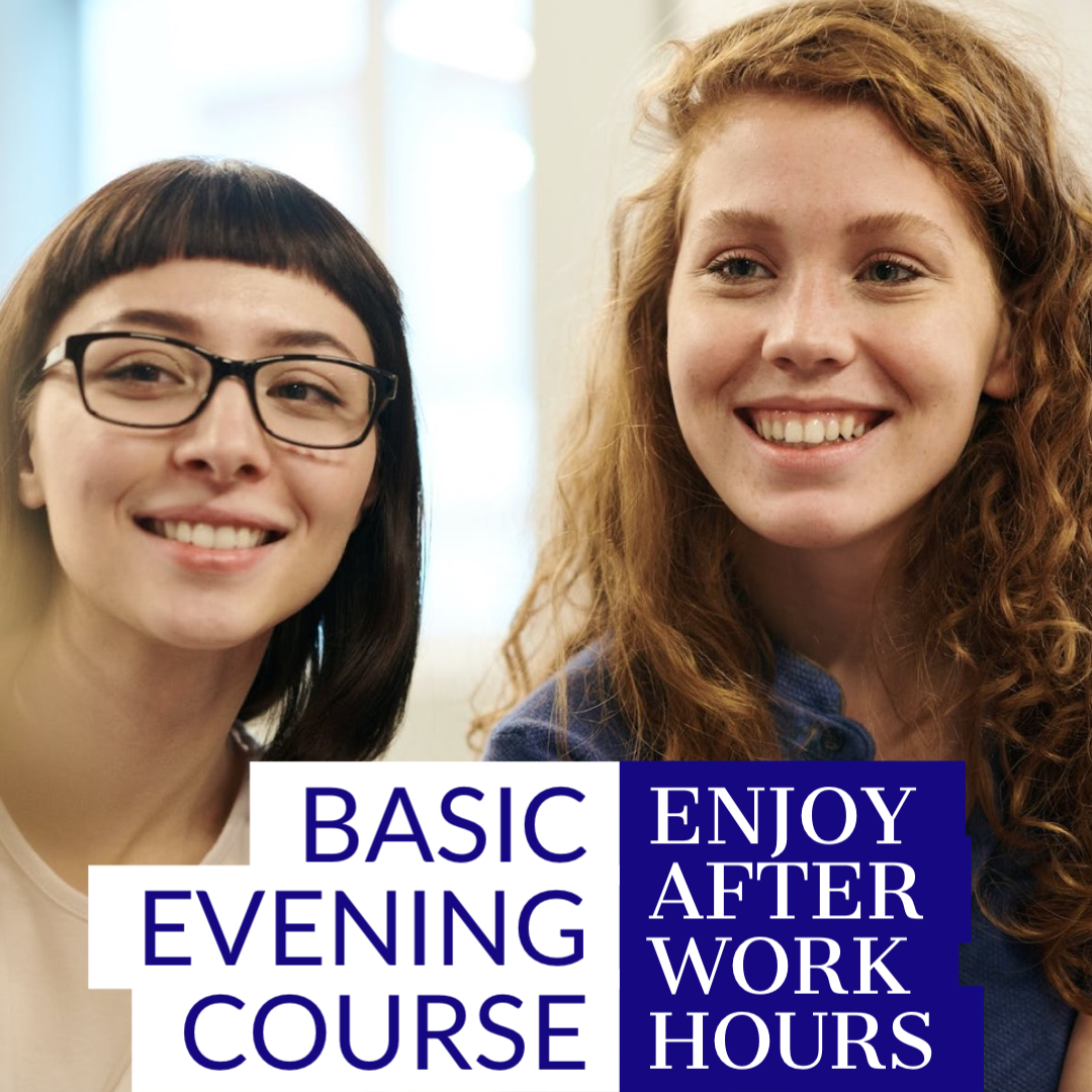 Evening course: 2 evenings per week