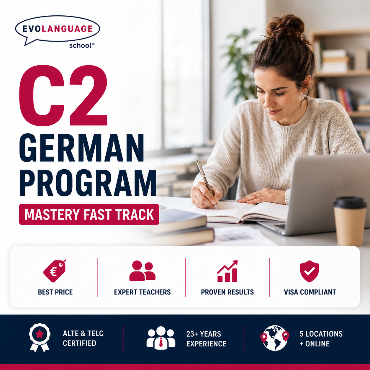 German Proficiency Program to C2: 45% OFF
