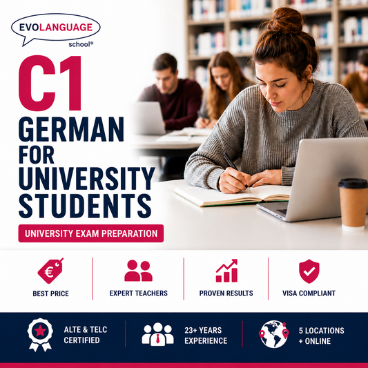 اللغة الألمانية للجامعة: خصم 45%