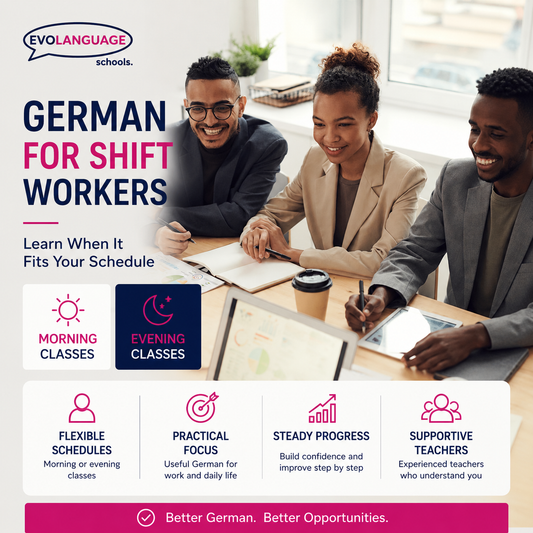 GERMAN FOR SHIFT WORKERS: 40% OFF