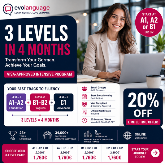 3 LEVELS INTENSIVE PROGRESS COURSE