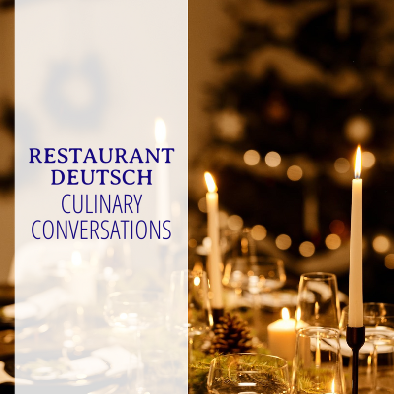RESTAURANT GERMAN - Immerse Yourself in German through Dialogues