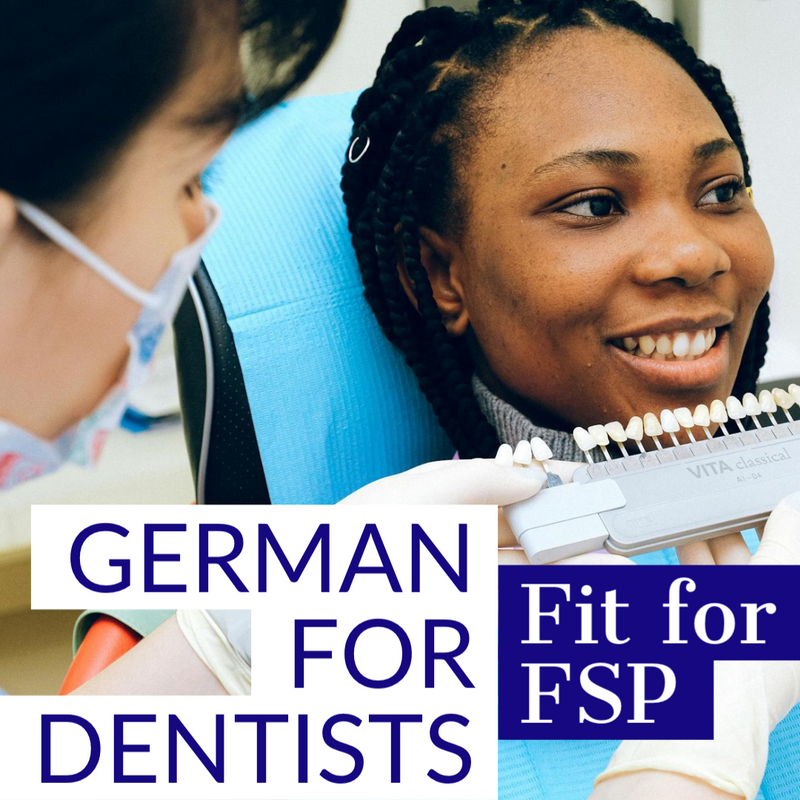 L'ALLEMAND POUR LA DENTISTERIE EN LIGNE